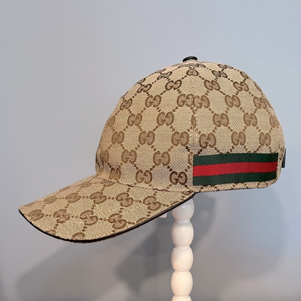 GUCCI ORIGINAL GG CANVAS BASEBALL HAT Size M